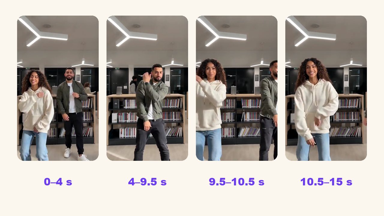 The four parts of the ba ba ba dance